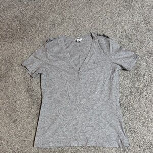 Lactose Gray V-Neck T-Shirt